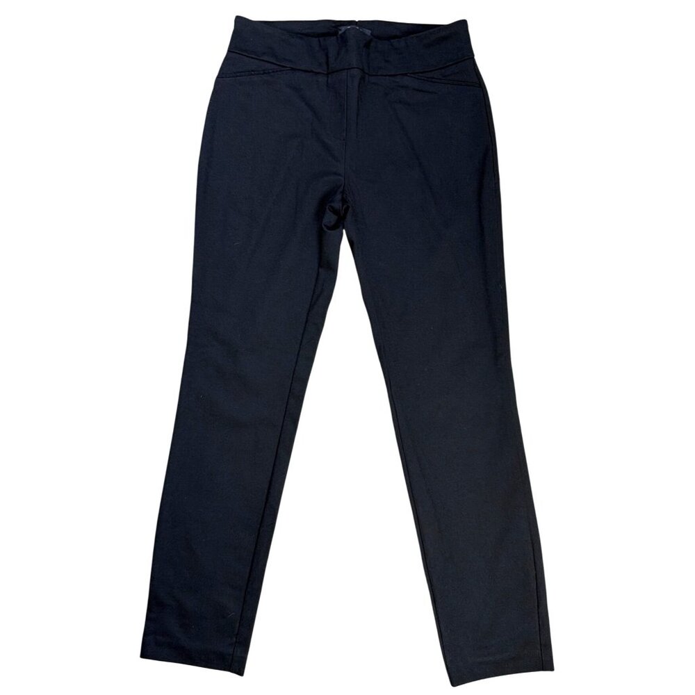 Dalia Black Slim Fit Trousers Womens Size 10 Polyester Blend